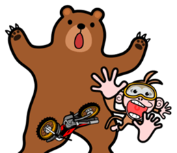 monkey rider sticker #15049046