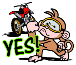 monkey rider sticker #15049048