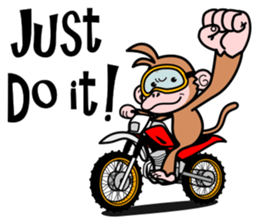 monkey rider sticker #15049049
