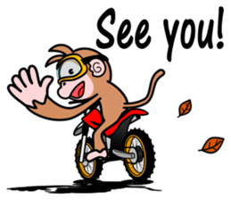 monkey rider sticker #15049051