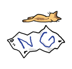 Abyssinian<Cat sticker> sticker #15049457