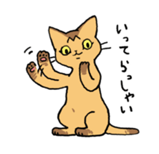 Abyssinian<Cat sticker> sticker #15049476