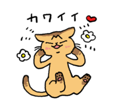 Abyssinian<Cat sticker> sticker #15049481