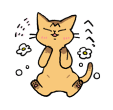 Abyssinian<Cat sticker> sticker #15049488