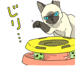 Siamese<Cat sticker> sticker #15049917