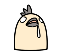 Bird's facial performance-TORI NO KAOGEI sticker #15050712