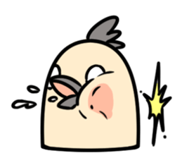 Bird's facial performance-TORI NO KAOGEI sticker #15050713