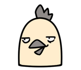 Bird's facial performance-TORI NO KAOGEI sticker #15050714