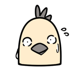 Bird's facial performance-TORI NO KAOGEI sticker #15050716