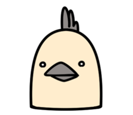 Bird's facial performance-TORI NO KAOGEI sticker #15050718