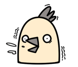 Bird's facial performance-TORI NO KAOGEI sticker #15050719