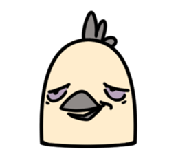 Bird's facial performance-TORI NO KAOGEI sticker #15050720