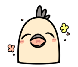 Bird's facial performance-TORI NO KAOGEI sticker #15050721