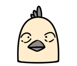 Bird's facial performance-TORI NO KAOGEI sticker #15050722