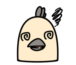 Bird's facial performance-TORI NO KAOGEI sticker #15050723