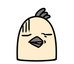 Bird's facial performance-TORI NO KAOGEI sticker #15050724