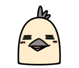 Bird's facial performance-TORI NO KAOGEI sticker #15050725