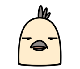 Bird's facial performance-TORI NO KAOGEI sticker #15050732