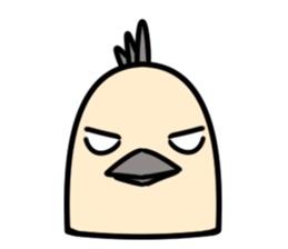 Bird's facial performance-TORI NO KAOGEI sticker #15050733