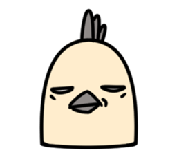 Bird's facial performance-TORI NO KAOGEI sticker #15050736