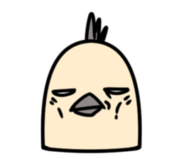 Bird's facial performance-TORI NO KAOGEI sticker #15050737