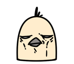 Bird's facial performance-TORI NO KAOGEI sticker #15050738