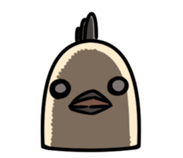 Bird's facial performance-TORI NO KAOGEI sticker #15050740