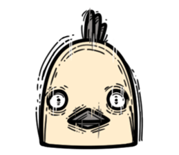 Bird's facial performance-TORI NO KAOGEI sticker #15050743