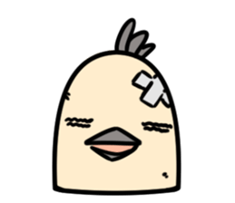 Bird's facial performance-TORI NO KAOGEI sticker #15050744