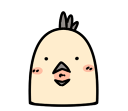 Bird's facial performance-TORI NO KAOGEI sticker #15050745