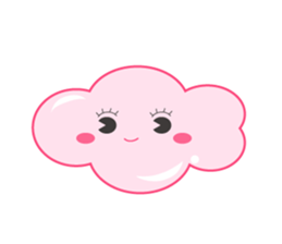 Two clouds sticker #15051012