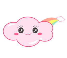 Two clouds sticker #15051014