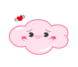 Two clouds sticker #15051020
