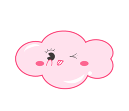 Two clouds sticker #15051033