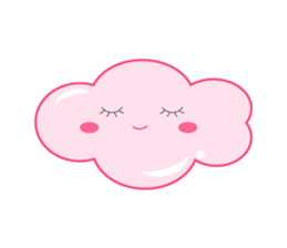 Two clouds sticker #15051038