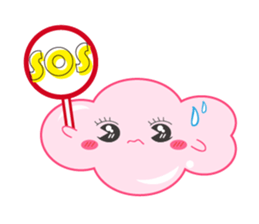 Two clouds sticker #15051047