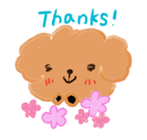 Mocha Mocha of the toy poodle sticker #15051509