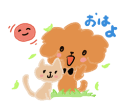 Mocha Mocha of the toy poodle sticker #15051510