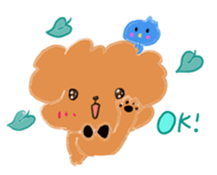 Mocha Mocha of the toy poodle sticker #15051512