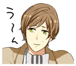 American Shorthair cat&Japanese Boy sticker #15052674