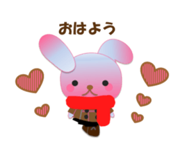 Rabbit and bear daily(Valentine) sticker #15052868