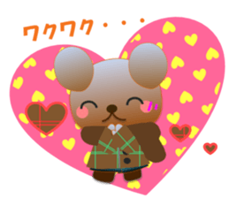 Rabbit and bear daily(Valentine) sticker #15052898