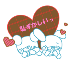 Rabbit and bear daily(Valentine) sticker #15052905