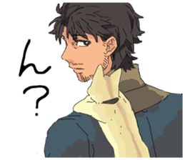 Golden cat&Japanese Boy sticker #15054094