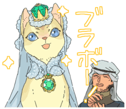 Golden cat&Japanese Boy sticker #15054106