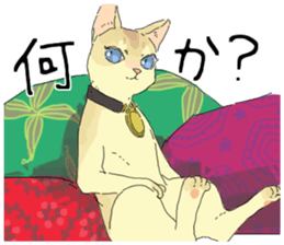 Golden cat&Japanese Boy sticker #15054116