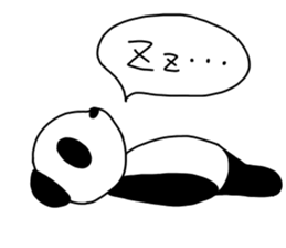 panda panda pompon sticker #15054417