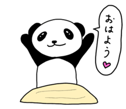panda panda pompon sticker #15054418