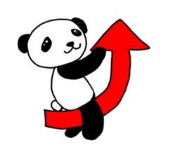panda panda pompon sticker #15054434