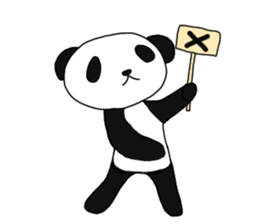 panda panda pompon sticker #15054444